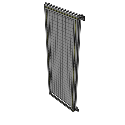 A4-1400-0450-0150-HYMZK SINGLE PANEL-NO LEGS WITH HINGES 1400MM X 450MM  1" MESH, AS A KIT