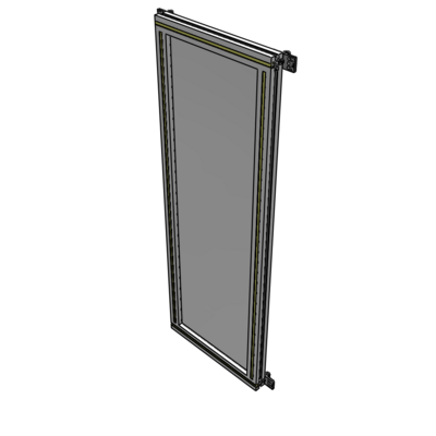 A4-1400-0450-0150-HYPZA SINGLE PANEL-NO LEGS WITH HINGES 1400MM X 450MM  1/4" POLYCARBONATE, ASSEMBLED