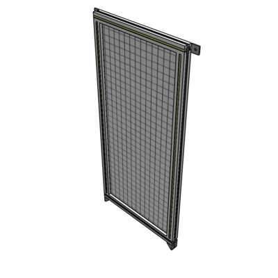 A4-1400-0600-0150-TYMZK SINGLE PANEL-NO LEGS WITH TIE PLATES AND ANGLE 1400MM X 600MM  1" MESH, AS A KIT