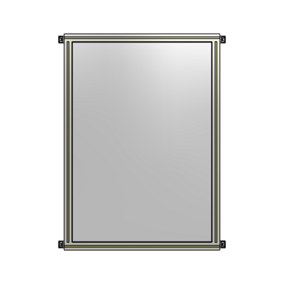 SINGLE PANEL-NO LEGS WITH HINGES 1400MM X 900MM  1/4" POLYCARBONATE, FULLY ASSEMBLED