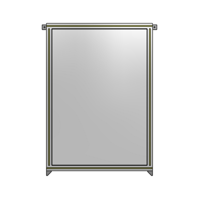 SINGLE PANEL-NO LEGS WITH TIE PLATES AND ANGLE 1400MM X 900MM  1/4" POLYCARBONATE, AS A KIT