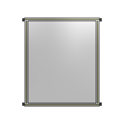 SINGLE PANEL-NO LEGS WITH HINGES 1400MM X 1050MM  1/4" POLYCARBONATE, AS A KIT