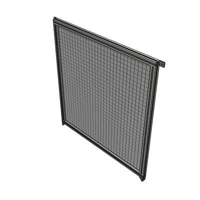 A4-1400-1200-0150-TYMZA SINGLE PANEL-NO LEGS WITH TIE PLATES AND ANGLE 1400MM X 1200MM  1" MESH, FULLY ASSEMBLED
