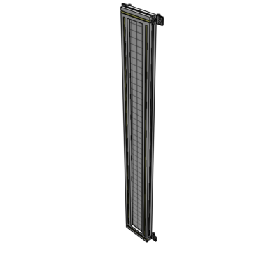 A4-1700-0200-0150-HYMZA SINGLE PANEL-NO LEGS WITH HINGES 1700MM X 200MM  1" MESH, FULLY ASSEMBLED