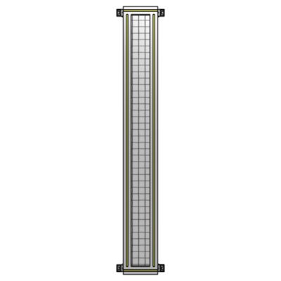 SINGLE PANEL-NO LEGS WITH HINGES 1700MM X 200MM  1" MESH, AS A KIT