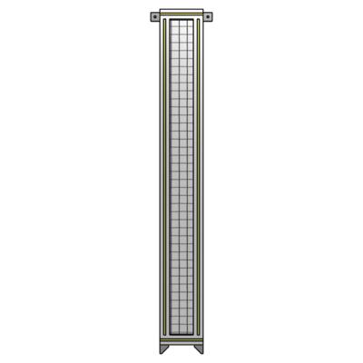 SINGLE PANEL-NO LEGS WITH TIE PLATES AND ANGLE 1700MM X 200MM  1" MESH, FULLY ASSEMBLED