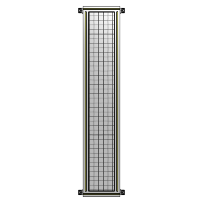 SINGLE PANEL-NO LEGS WITH HINGES 1700MM X 300MM  1" MESH, AS A KIT