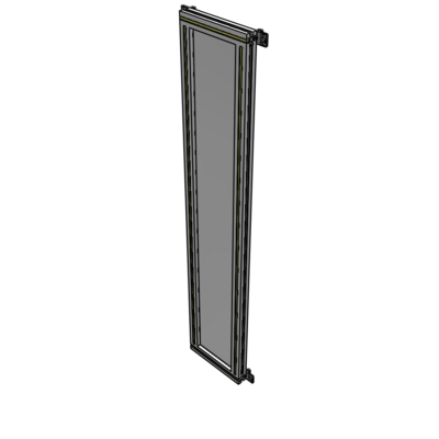 A4-1700-0300-0150-HYPZK SINGLE PANEL-NO LEGS WITH HINGES 1700MM X 300MM  1/4" POLYCARBONATE, AS A KIT