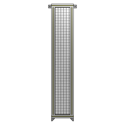 SINGLE PANEL-NO LEGS WITH TIE PLATES AND ANGLE 1700MM X 300MM  1" MESH, FULLY ASSEMBLED