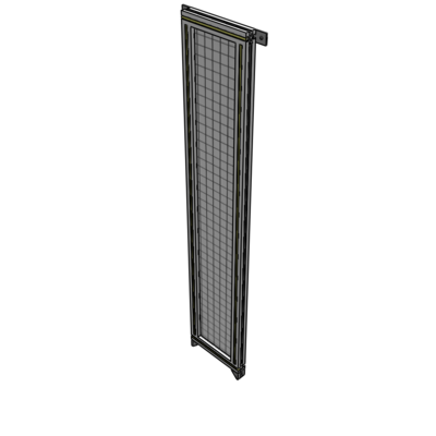 A4-1700-0300-0150-TYMZA SINGLE PANEL-NO LEGS WITH TIE PLATES AND ANGLE 1700MM X 300MM  1" MESH, FULLY ASSEMBLED