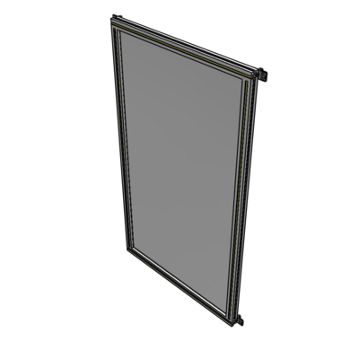 A4-1700-0900-0150-HYPZK SINGLE PANEL-NO LEGS WITH HINGES 1700MM X 900MM  1/4" POLYCARBONATE, AS A KIT