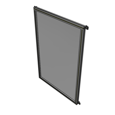 A4-1700-1050-0150-HYPZA SINGLE PANEL-NO LEGS WITH HINGES 1700MM X 1050MM  1/4" POLYCARBONATE, FULLY ASSEMBLED