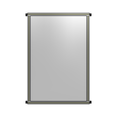 SINGLE PANEL-NO LEGS WITH HINGES 1700MM X 1050MM  1/4" POLYCARBONATE, AS A KIT