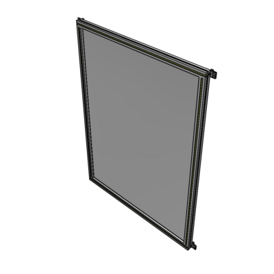 A4-1700-1200-0150-HYPZA SINGLE PANEL-NO LEGS WITH HINGES 1700MM X 1200MM  1/4" POLYCARBONATE, FULLY ASSEMBLED