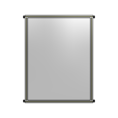 SINGLE PANEL-NO LEGS WITH HINGES 1700MM X 1200MM  1/4" POLYCARBONATE, AS A KIT