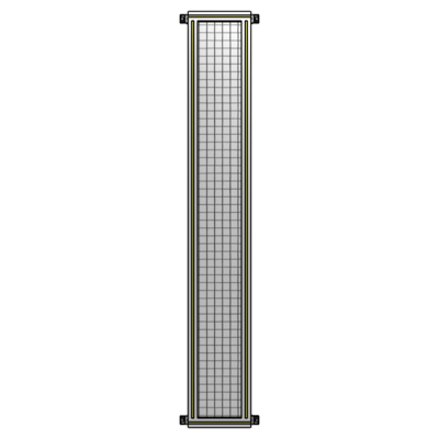 SINGLE PANEL-NO LEGS WITH HINGES 2135MM X 300MM  1" MESH, AS A KIT