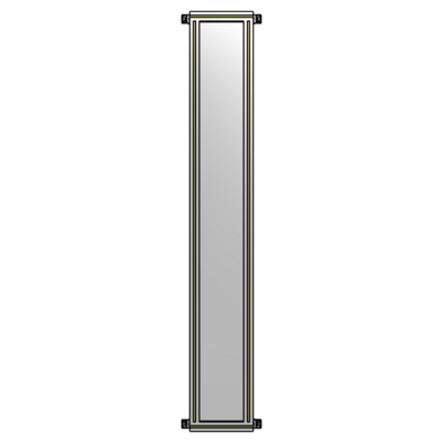 SINGLE PANEL-NO LEGS WITH HINGES 2135MM X 300MM  1/4" POLYCARBONATE, AS A KIT