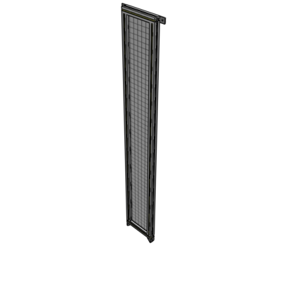 A4-2135-0300-0150-TYMZA SINGLE PANEL-NO LEGS WITH TIE PLATES AND ANGLE 2135MM X 300MM  1" MESH, FULLY ASSEMBLED