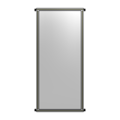 SINGLE PANEL-NO LEGS WITH HINGES 2135MM X 900MM  1/4" POLYCARBONATE, AS A KIT