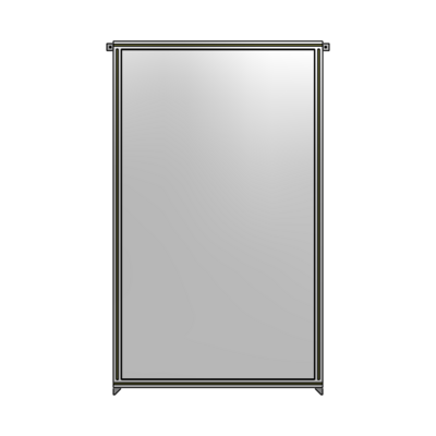 SINGLE PANEL-NO LEGS WITH TIE PLATES AND ANGLE 2135MM X 1200MM  1/4" POLYCARBONATE, AS A KIT