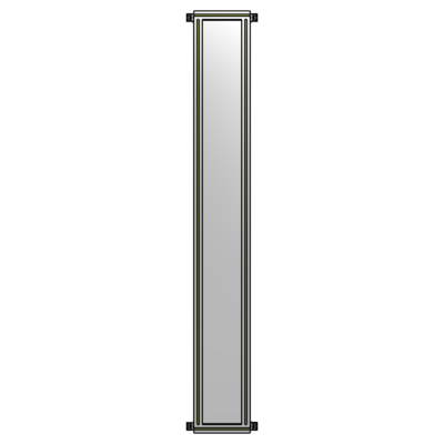 SINGLE PANEL-NO LEGS WITH HINGES 2400MM X 300MM  1/4" POLYCARBONATE, FULLY ASSEMBLED