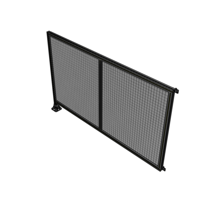 B1-1400-2200-0150-HYMFA DOUBLE PANEL-LEG ON LEFT, HINGE ON RIGHT 1400MM X 2200MM  1" MESH, FULLY ASSEMBLED