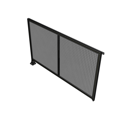 B1-1400-2200-0150-TYMFA DOUBLE PANEL-LEG ON LEFT, TIE PLATE AND ANGLE ON RIGHT 1400MM X 2200MM  1" MESH, FULLY ASSEMBLED