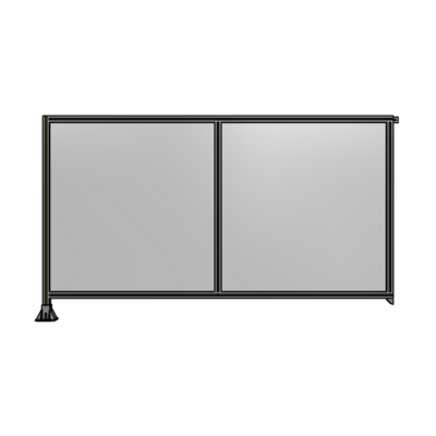 DOUBLE PANEL-LEG ON LEFT, TIE PLATE AND ANGLE ON RIGHT 1400MM X 2400MM  1/4" POLYCARBONATE, AS A KIT