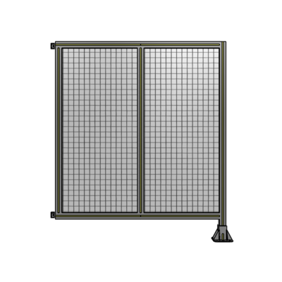 DOUBLE PANEL-LEG ON RIGHT, HINGE ON LEFT 1400MM X 1200MM  1" MESH, AS A KIT