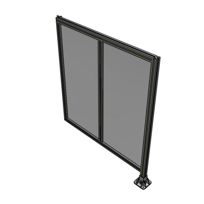 B2-1400-1200-0150-HYPFK DOUBLE PANEL-LEG ON RIGHT, HINGE ON LEFT 1400MM X 1200MM  1/4" POLYCARBONATE, AS A KIT