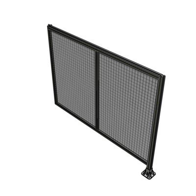 B2-1400-1800-0150-HYMFA DOUBLE PANEL-LEG ON RIGHT, HINGE ON LEFT 1400MM X 1800MM  1" MESH, FULLY ASSEMBLED