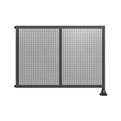 DOUBLE PANEL-LEG ON RIGHT, HINGE ON LEFT 1400MM X 1800MM  1" MESH, AS A KIT