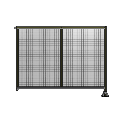 DOUBLE PANEL-LEG ON RIGHT, TIE PLATE AND ANGLE ON LEFT 1400MM X 1800MM  1" MESH, AS A KIT