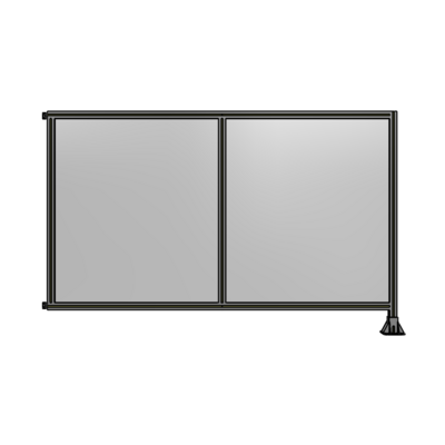 DOUBLE PANEL-LEG ON RIGHT, HINGE ON LEFT 1400MM X 2200MM  1/4" POLYCARB, ASSEMBLED