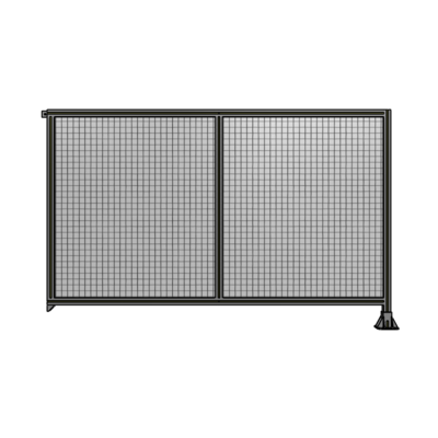 DOUBLE PANEL-LEG ON RIGHT, TIE PLATE AND ANGLE ON LEFT 1400MM X 2200MM  1" MESH, AS A KIT