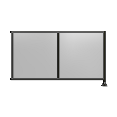 DOUBLE PANEL-LEG ON RIGHT, HINGE ON LEFT 1400MM X 2400MM  1/4" POLYCARB, ASSEMBLED