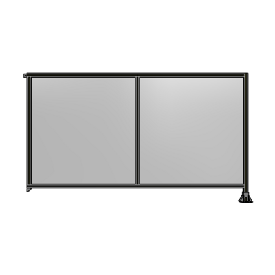 DOUBLE PANEL-LEG ON RIGHT, TIE PLATE AND ANGLE ON LEFT 1400MM X 2400MM  1/4" POLYCARBONATE, AS A KIT