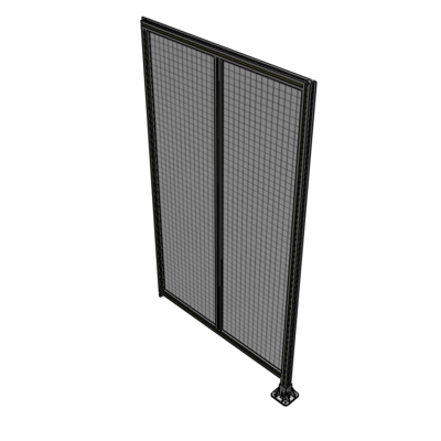 B2-2135-1200-0150-TYMFK DOUBLE PANEL-LEG ON RIGHT, TIE PLATE AND ANGLE ON LEFT 2135MM X 1200MM  1" MESH, FULLY ASSEMBLED