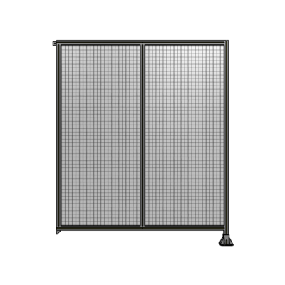 DOUBLE PANEL-LEG ON RIGHT, TIE PLATE AND ANGLE ON LEFT 2135MM X 1800MM  1" MESH, AS A KIT