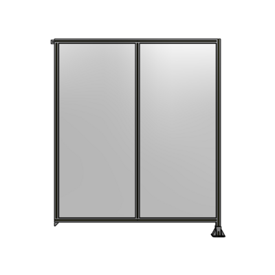 DOUBLE PANEL-LEG ON RIGHT, TIE PLATE AND ANGLE ON LEFT 2135MM X 1800MM  1/4" POLYCARBONATE, AS A KIT