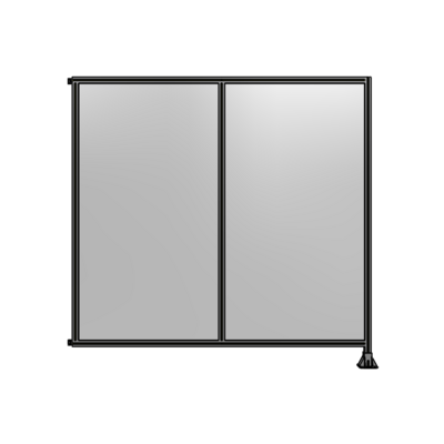 DOUBLE PANEL-LEG ON RIGHT, HINGE ON LEFT 2135MM X  2200MM  1/4" POLYCARBONATE, AS A KIT