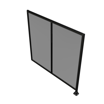 B2-2135-2200-0150-HYPFK DOUBLE PANEL-LEG ON RIGHT, HINGE ON LEFT 2135MM X  2200MM  1/4" POLYCARBONATE, AS A KIT