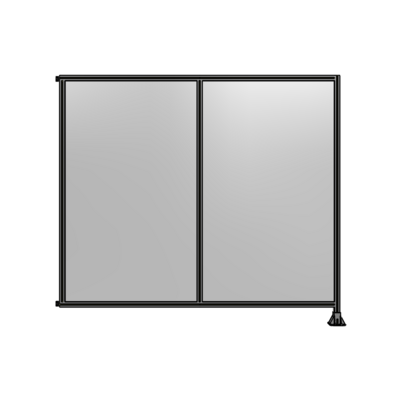 DOUBLE PANEL-LEG ON RIGHT, HINGE ON LEFT 2135MM X 2400MM  1/4" POLYCARBONATE, AS A KIT