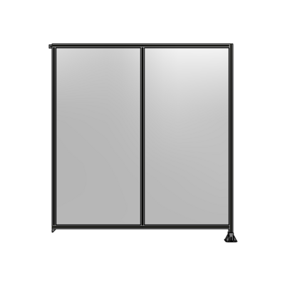 DOUBLE PANEL-LEG ON RIGHT, TIE PLATE AND ANGLE ON LEFT 2400MM X 2200MM  1/4" POLYCARBONATE, AS A KIT