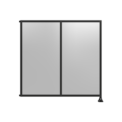 DOUBLE PANEL-LEG ON RIGHT, HINGE ON LEFT 2400MM X 2400MM  1/4" POLYCARBONATE, AS A KIT