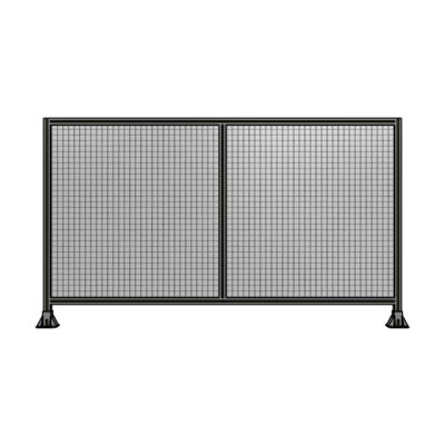 DOUBLE PANEL-LEG ON EACH SIDE  1400MM X 2400MM  1" MESH, FULLY ASSEMBLED
