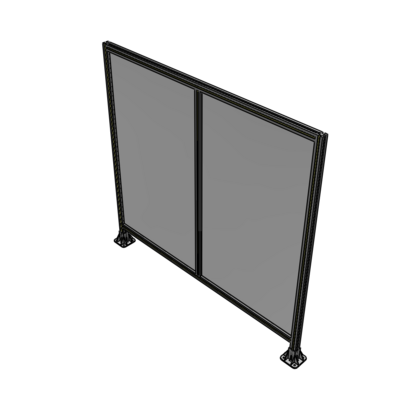 B3-1700-1800-0150-ZYPFA DOUBLE PANEL-LEG ON EACH SIDE  1700MM X 1800MM  1/4" POLYCARBONATE, AS A KIT
