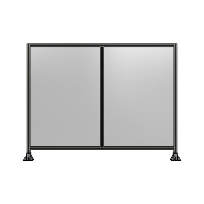 DOUBLE PANEL-LEG ON EACH SIDE 1700MM X 2200MM  1/4" POLYCARBONATE, FULLY ASSEMBLED