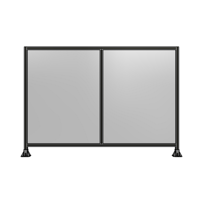 DOUBLE PANEL-LEG ON EACH SIDE 1700MM X 2400MM  1/4" POLYCARBONATE, FULLY ASSEMBLED