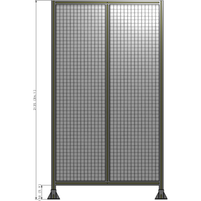 B3-2135-1200-0150-ZYMFA DOUBLE PANEL-LEG ON EACH SIDE  2135MM X 1200MM  1" MESH, AS A KIT